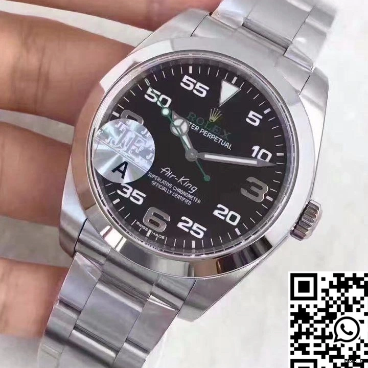JF Rolex Factory 619 Air-King Black 116900 Dial StreetReady 0820